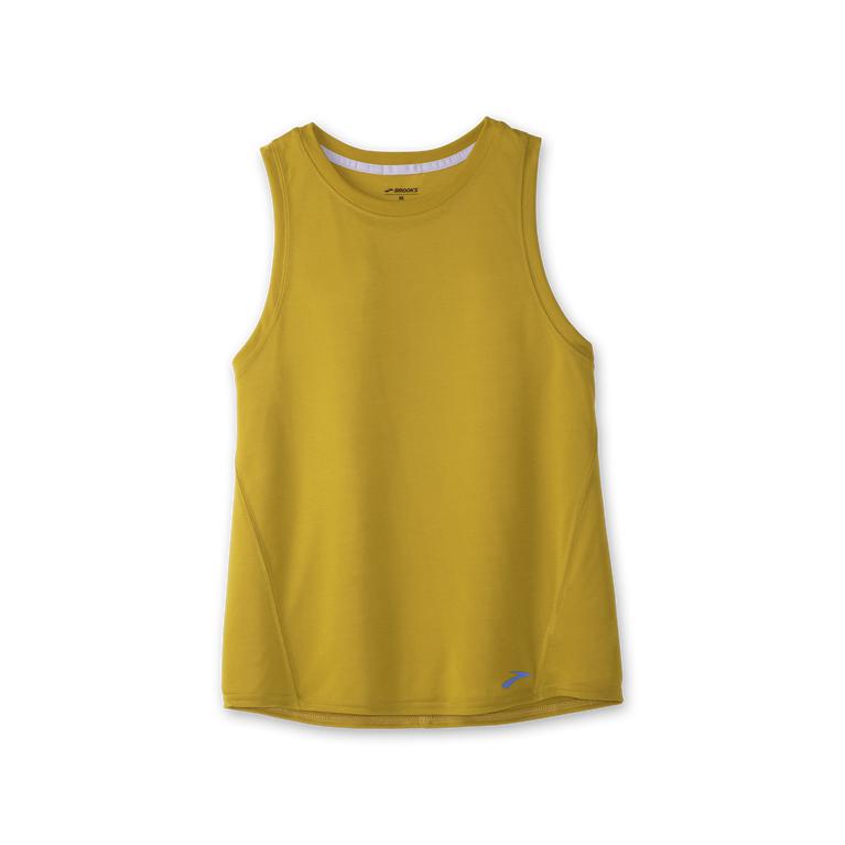 Brooks Distance Running Tank Top - Women's - Golden Hour (24760-ZQRJ)